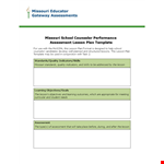 Lesson Plan Template for Effective Learning | Objectives & Needs example document template