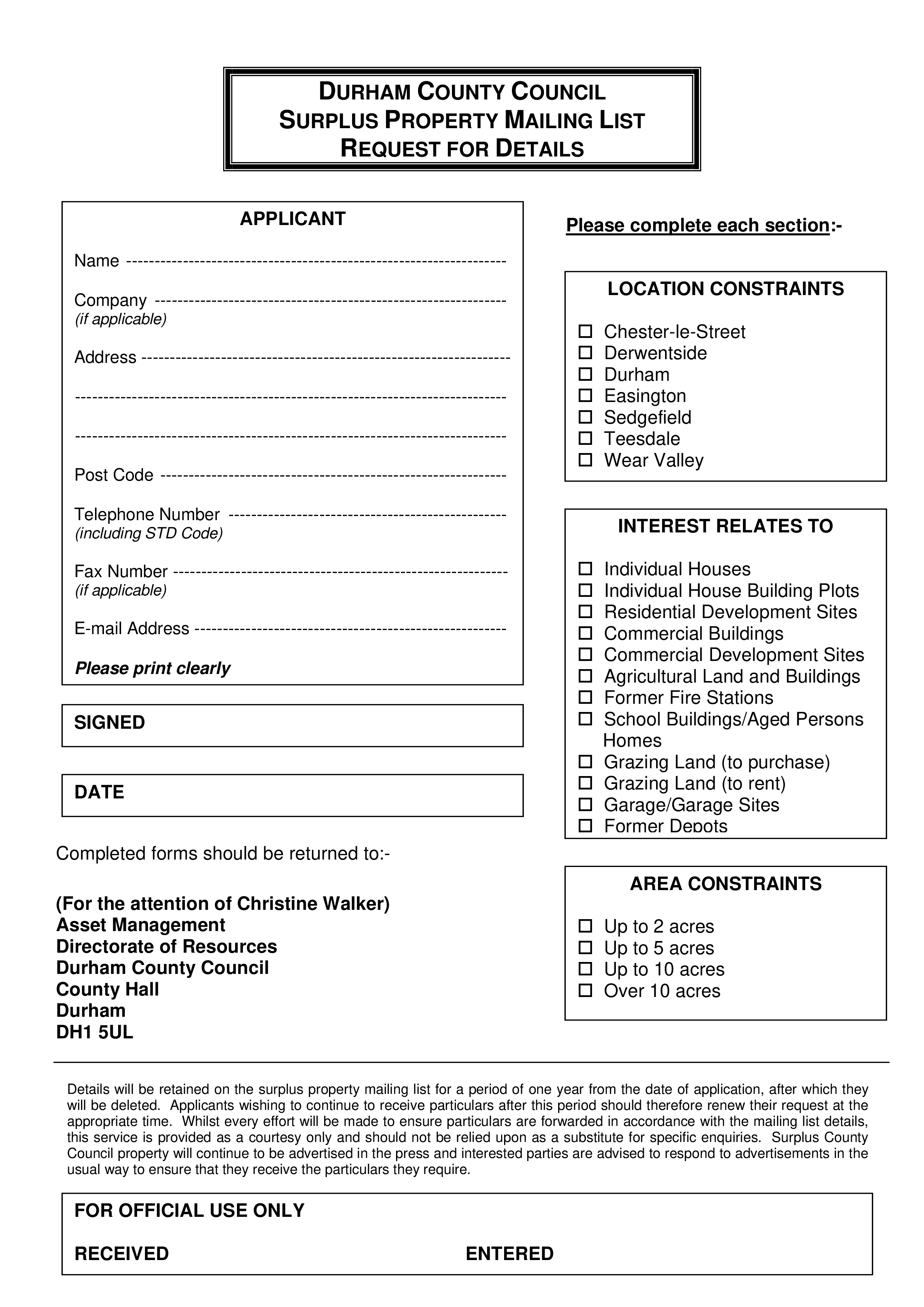 Property Mailing List Template property-mailing-list-template