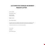 Reminder Letter of salary increase example document template