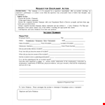Employee Write Up Form for Incident Summary example document template