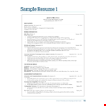 Graduate Job example document template