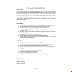 PMO Analyst Job Description example document template