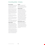 Company Accounting Policy Template example document template