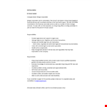 In House Lawyer Job Description example document template