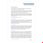 Create an Effective Communication Plan Template | Reach Your Audiences with Clear Messages example document template