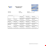 School Attendance Log Template example document template