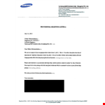 Get Your Relieving Letter from Samsung Bangalore, India | Download Now example document template