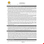 Terms and Conditions Template for Contractors and Subcontractors - Shall Compliant example document template