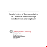 Employee Letter Of Recommendation example document template