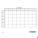 Printable Family Chore Chart example document template