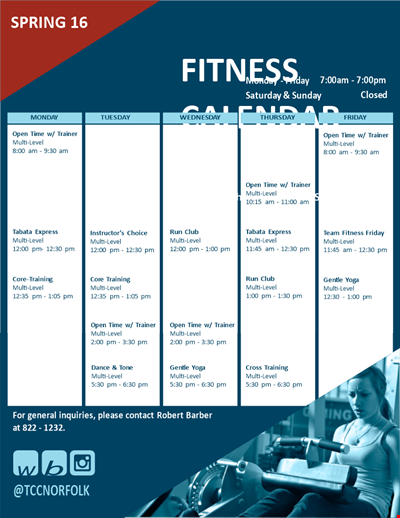 Get Fit with Our Fitness Spring Calendar Template - Training, Workout, Fitness