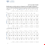 Find Your Perfect Diamond Size - Print and Actual Carat Sizes Available example document template