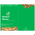 Creative Menu Templates for Restaurants | Customize & Print in Minutes example document template 