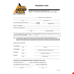 Resignation Letter Oces example document template