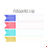 Create a Secure and Organized Password List Template example document template