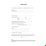 Offer Letter and Contract for Property | Clear Offer and Conditions example document template