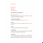 It Employee Appointment Letter example document template 