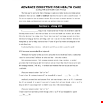 Create a Health Proxy & Living Will | Free Template example document template