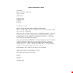 Resign with Ease: Your Two Weeks Notice Letter example document template