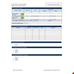Project Status Report Template | Budget, Bullets, and Updates example document template