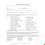 Rental Application example document template