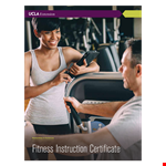 Online Fitness Instructor Training Certificate | Courses for Fitness Certification example document template