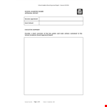 School Academic Appraisal example document template