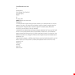 Formal Maternity Leave Letter example document template