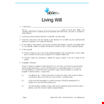 Create Your Living Will Template with Our Easy-to-Use Systems example document template