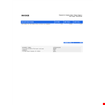 Customizable Invoice Template for Efficient Project Billing example document template
