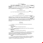 Trust Agreement for Trustees - Create or Amend a Trust | Shall Trust example document template