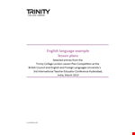 English Detailed Lesson Plan example document template