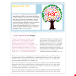 Preschool Newsletter Template - Easy-to-Use and Engaging Options example document template