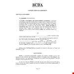Catering Services Agreement example document template