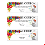 Gift Coupon Template example document template