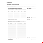 Track Your Finances with Our Checkbook Register for a Balanced Statement and Total Control example document template