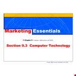 Computer Technology example document template