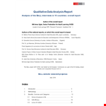Qualitative Research example document template