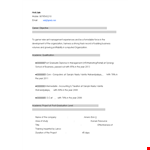 MBA Fresher Resume Sample, Training at Amero Organization example document template 