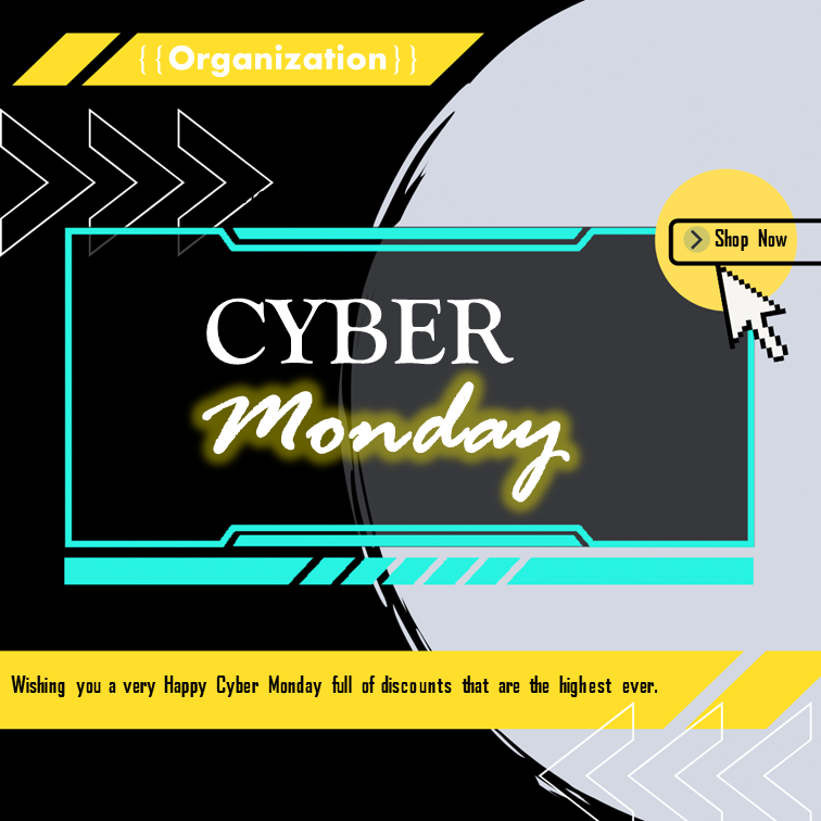 cyber monday social media posting example