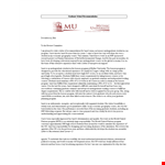 Powerful Letter of Recommendation for Students and Graduates example document template