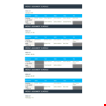 Weekly Assignment example document template