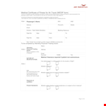 Doctors Fit To Travel Note example document template