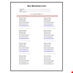 SEO and CTR optimized meta title: "Reference Page Template | Company, Reference, Position, Title example document template