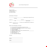 Leave Request Letter: Formal Example for Board - Please Grant Absence example document template