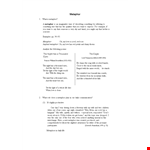 Implied Metaphor Example example document template