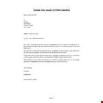 Sales Promotion letter example document template