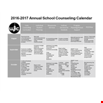 School Counselor providing college counseling, weekly social meetings, and counseling services example document template