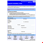 Referral Form Template | Easily Capture Address and Details example document template