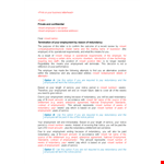 Termination Letter Template - Notice & Employment example document template 